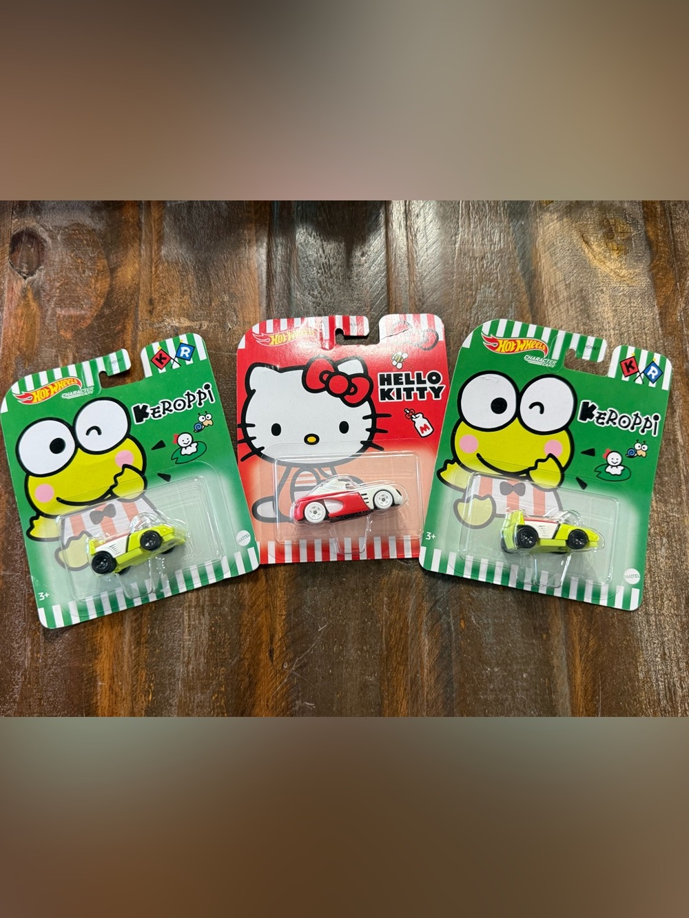 Hot Wheels Sanrio Hello Kitty Keroppi Character Cars Lot of 3 NIP 2021